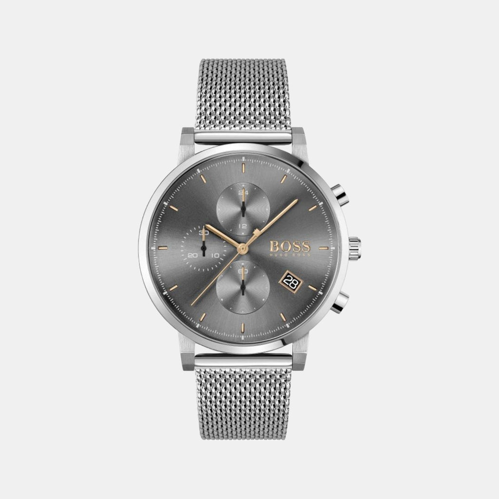 Boss Round Grey Analog watch