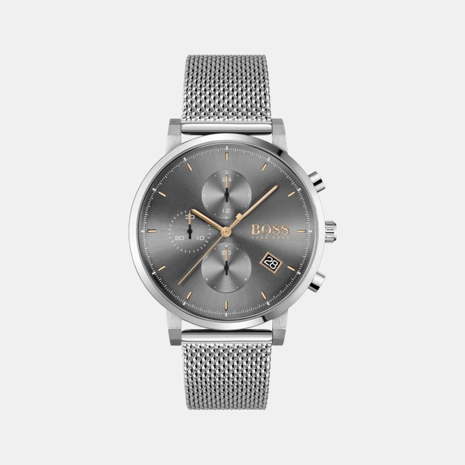 Boss Round Grey Analog watch