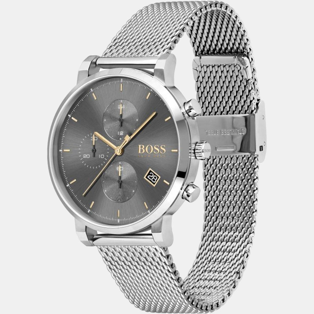 Boss Men Round Grey watch