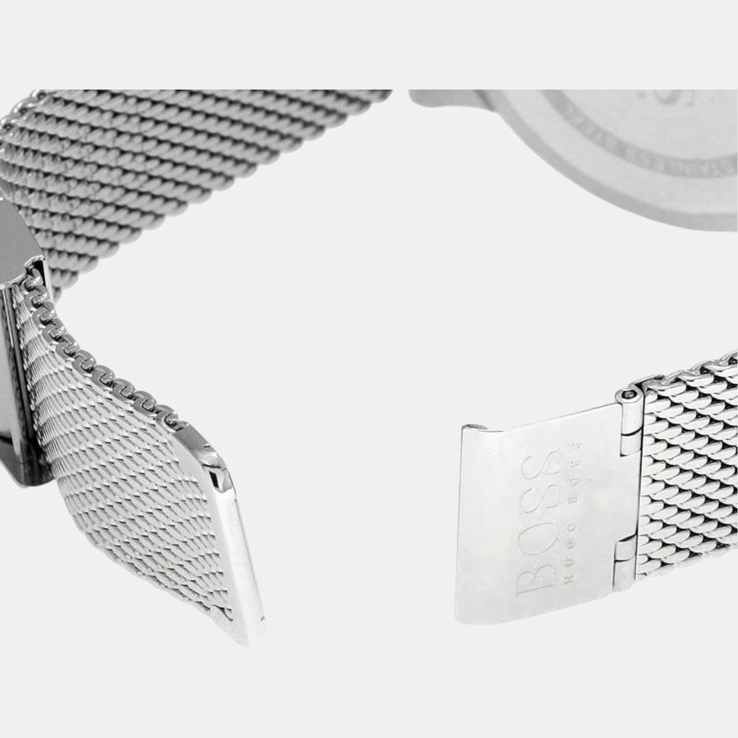 Boss 43 mm Silver Quartz watch