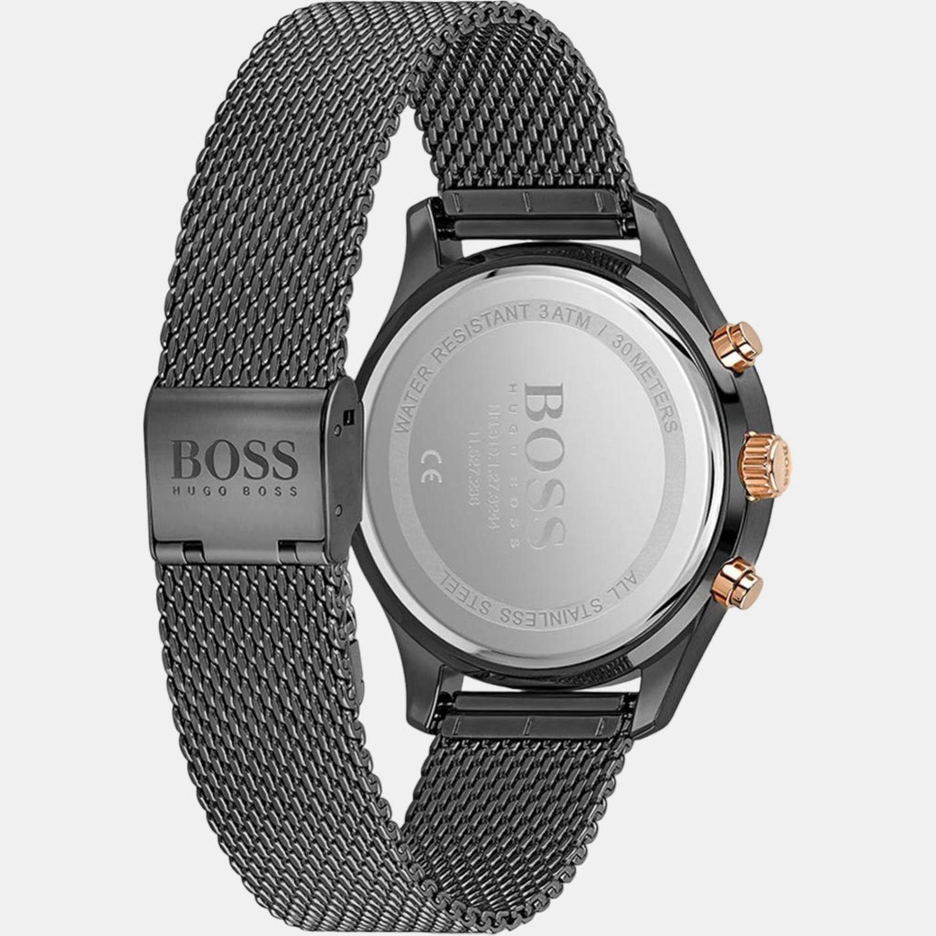 Boss Men Round Black watch