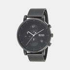 Boss Round Black Chronograph watch