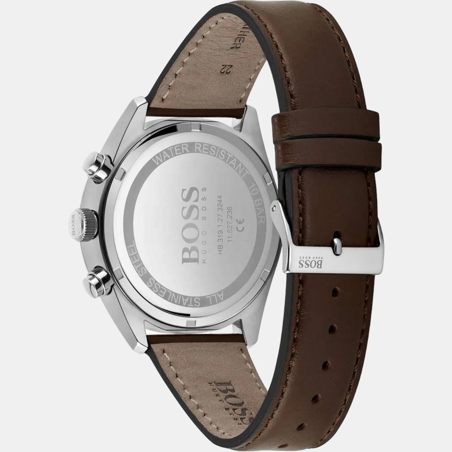 Boss Men Round Grey watch