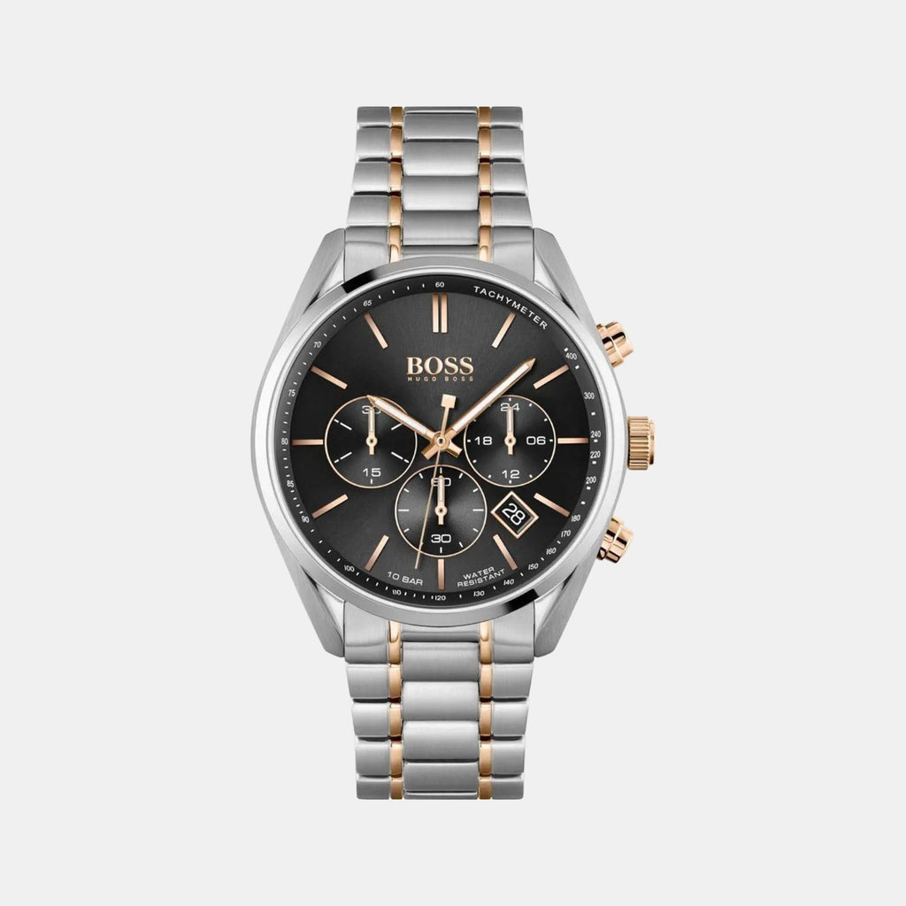 Boss Round Black Chronograph watch