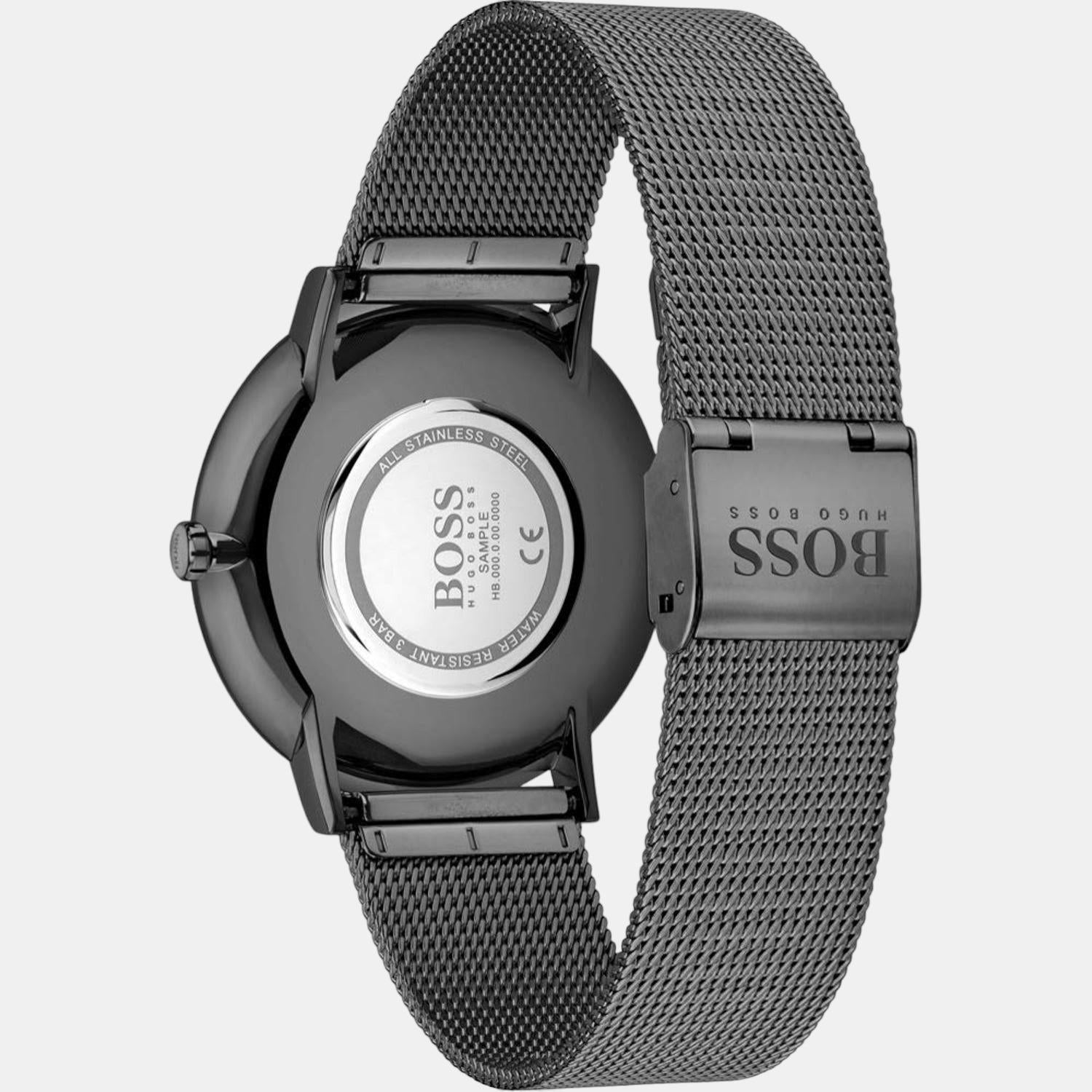 Boss Men Round Black watch