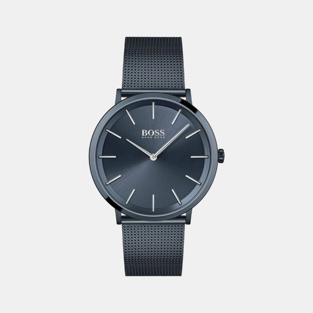 Boss Round Blue Analog watch