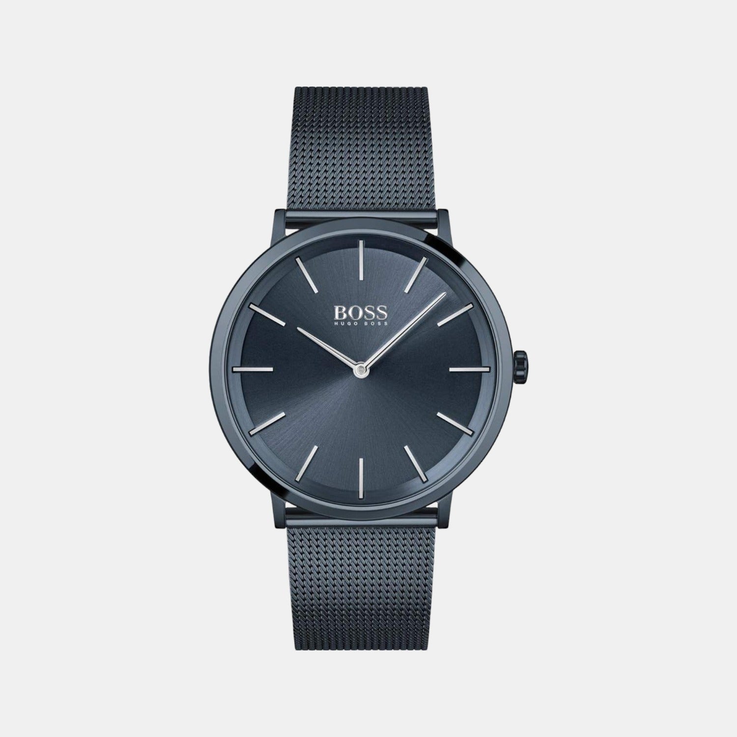Boss Round Blue Analog watch