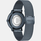 Boss Men Round Blue watch