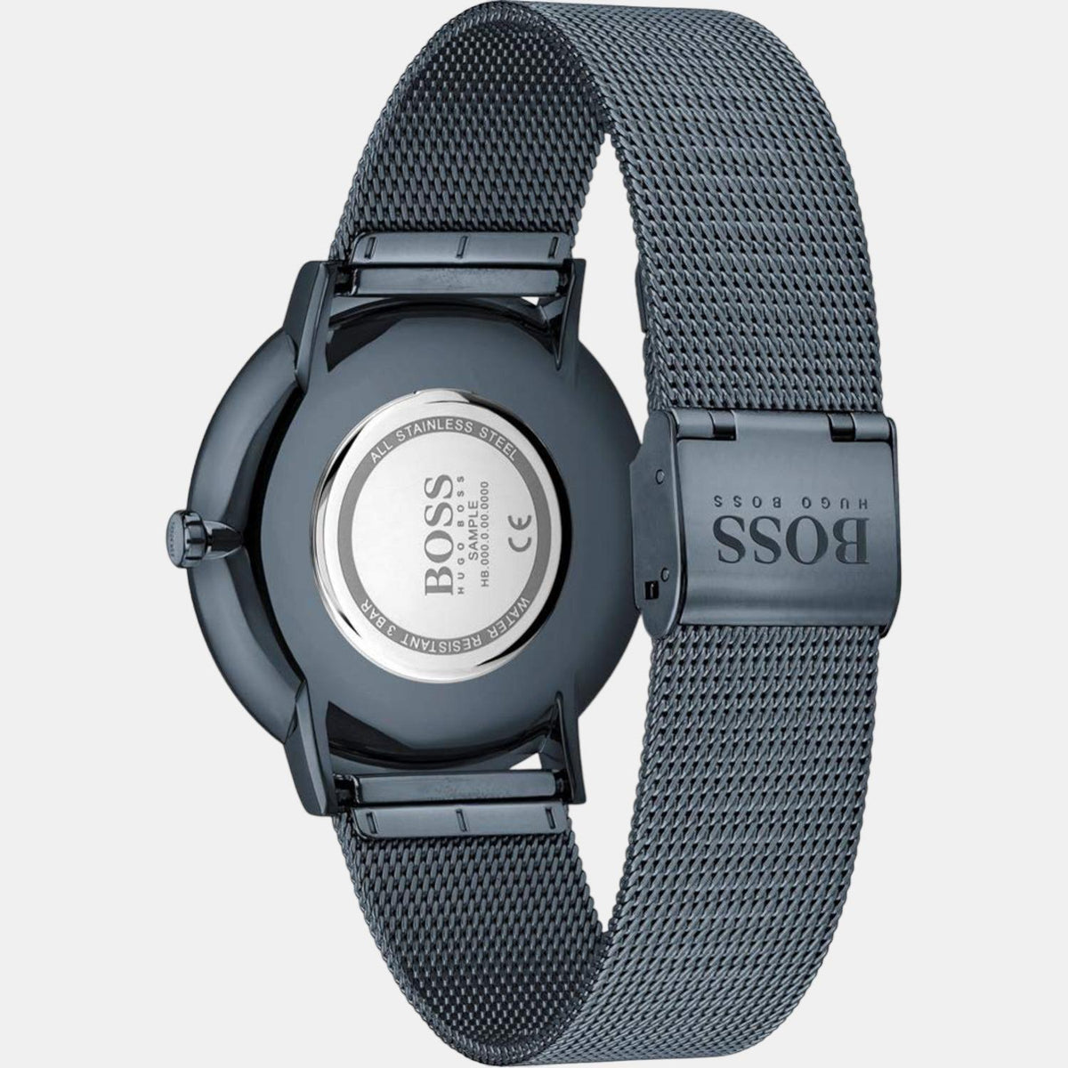 Boss Men Round Blue watch