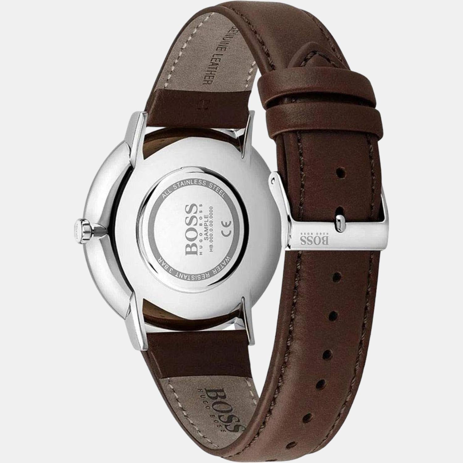 Boss Men Round Black watch