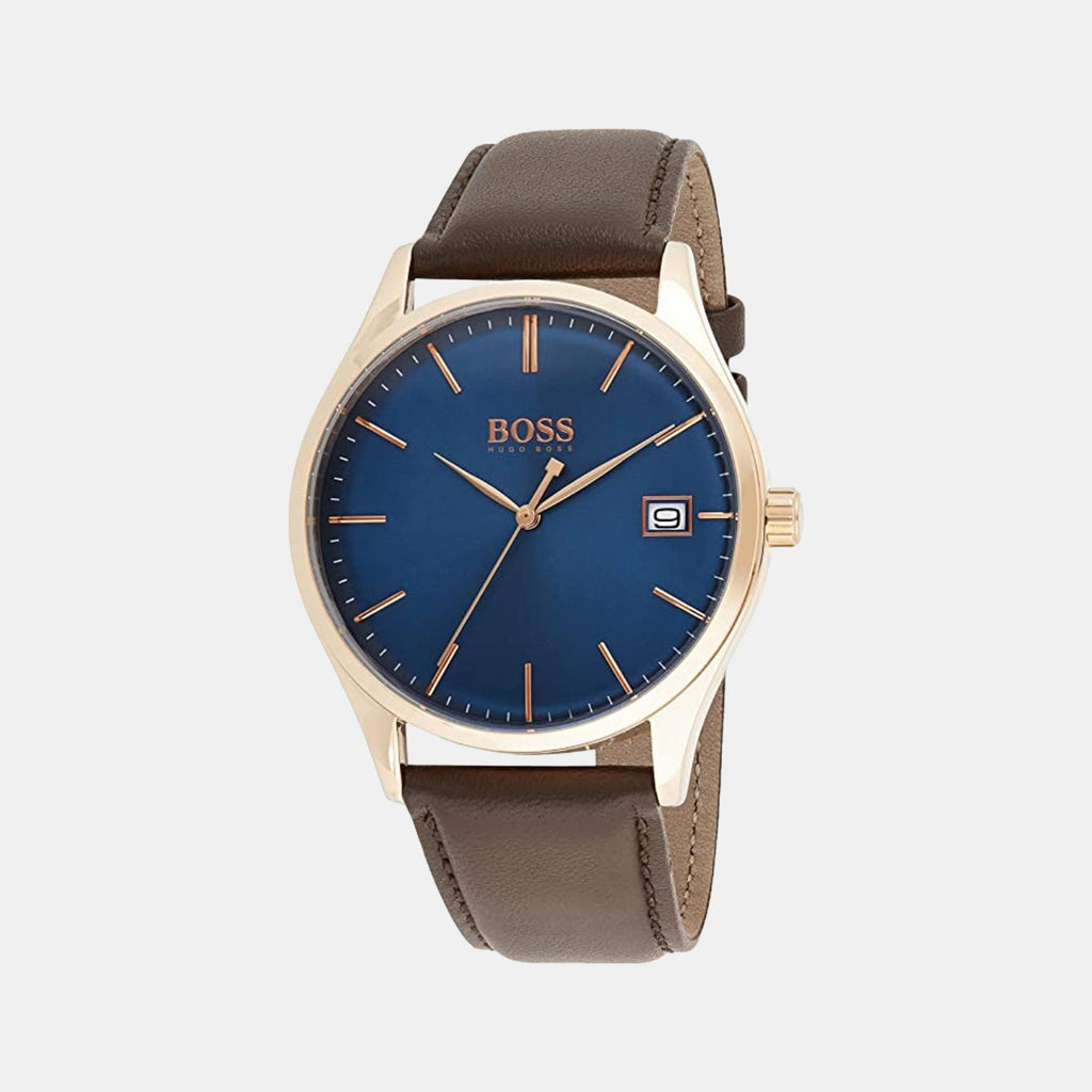 Boss Round Blue Analog watch