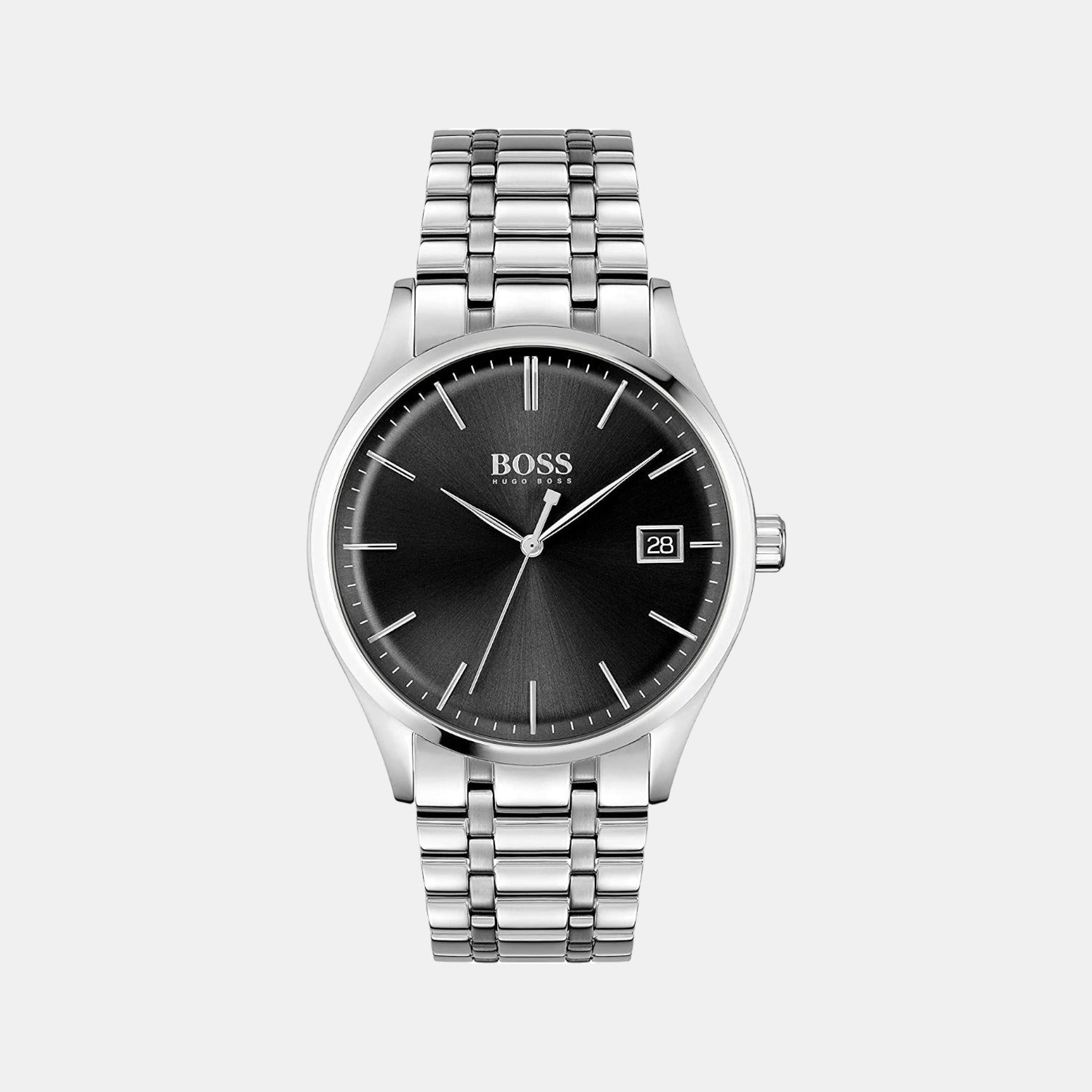 Hugo boss silver online watch mens