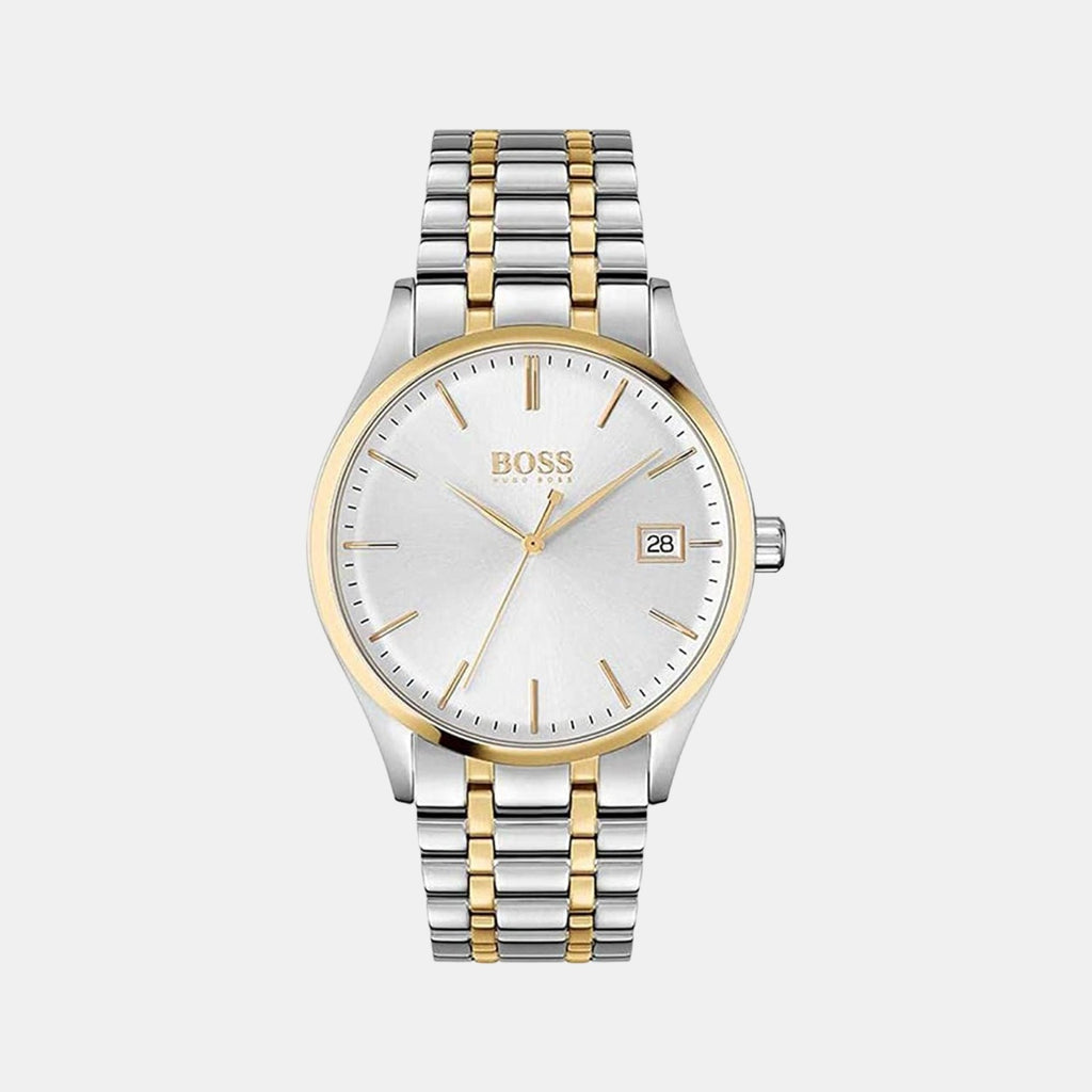 Boss Round Silver Analog watch