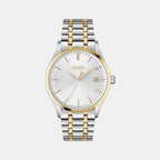 Boss Round Silver Analog watch