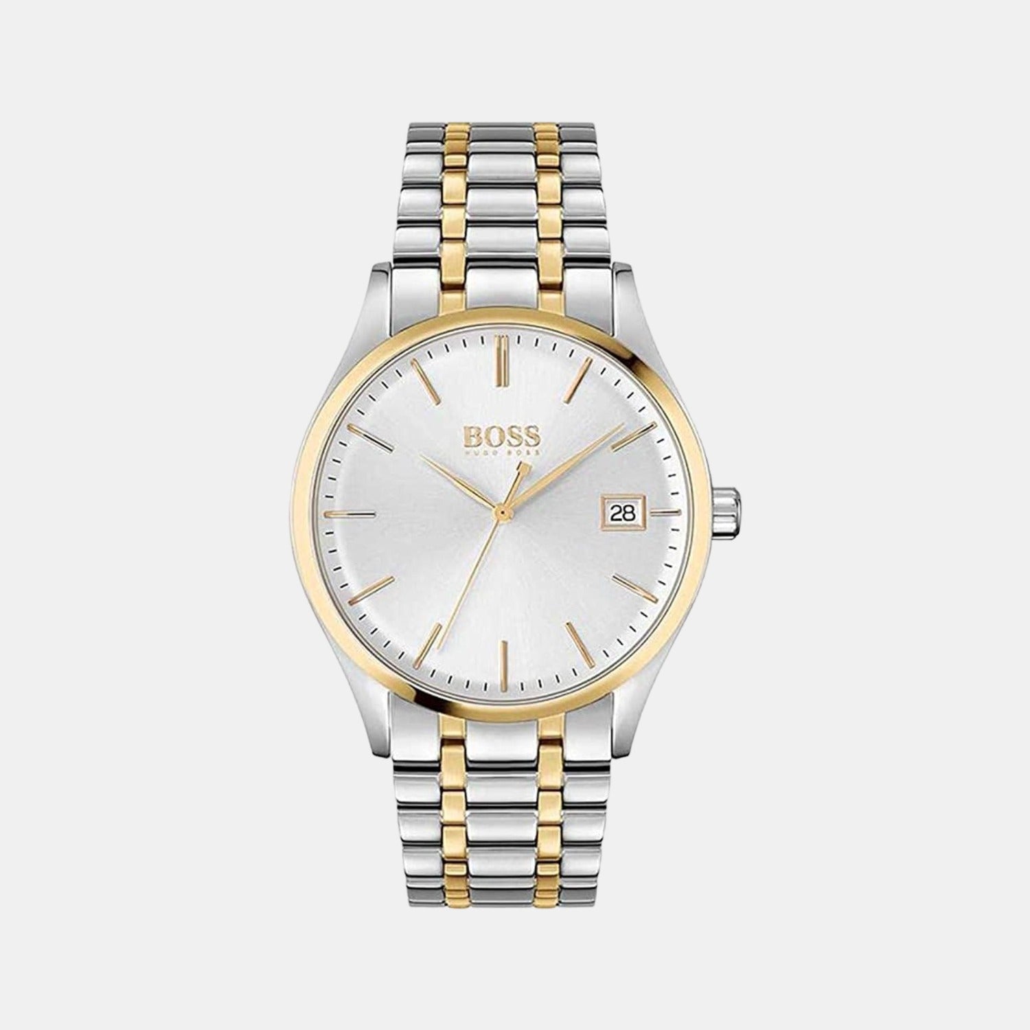 Boss Round Silver Analog watch
