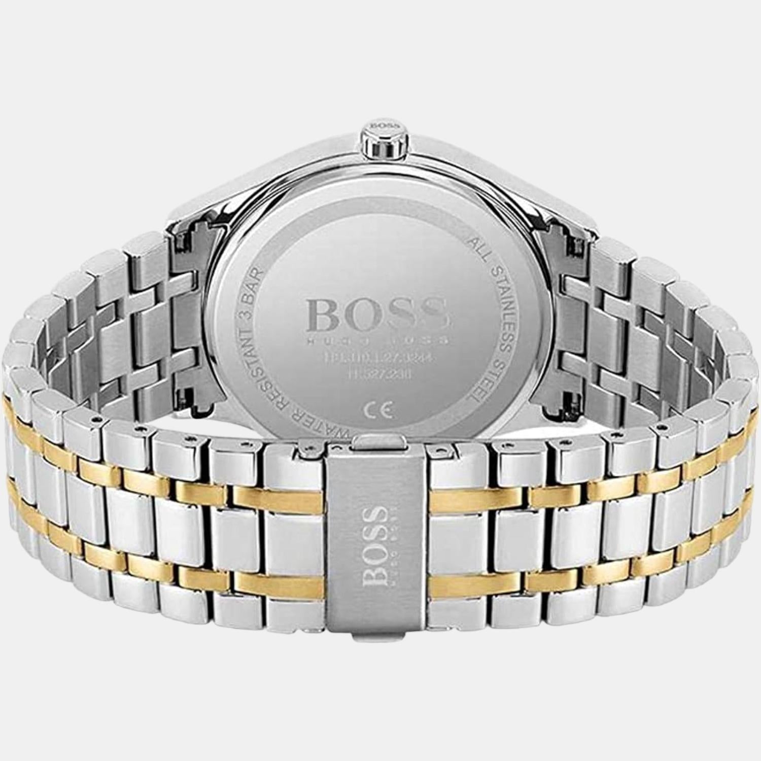 Boss Men Round Silver watch