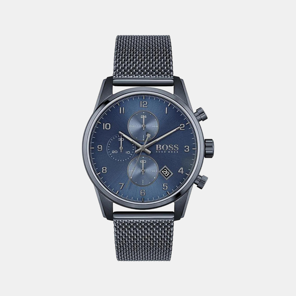 Boss Round Blue Chronograph watch