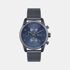 Boss Round Blue Chronograph watch