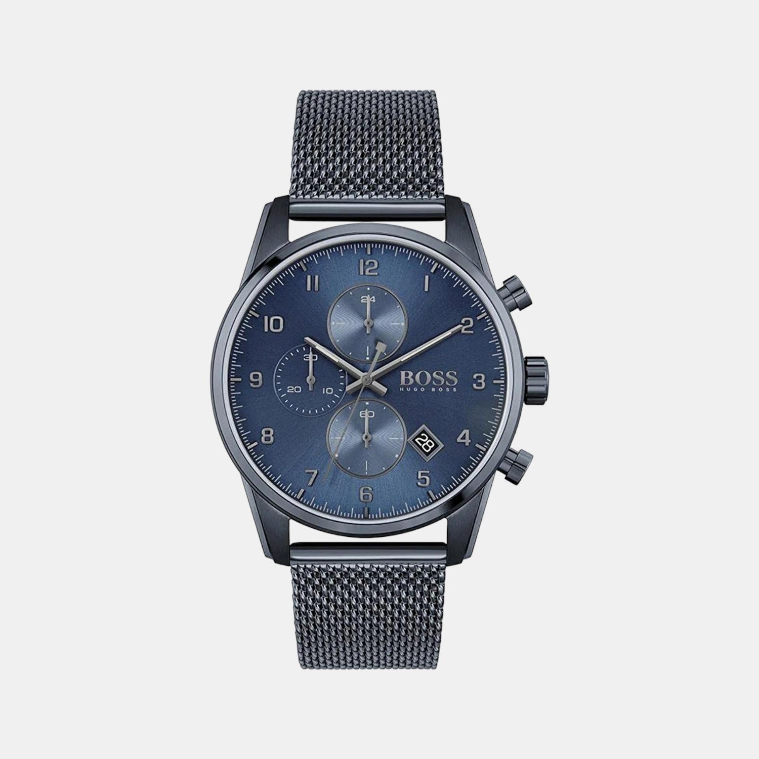 Boss Round Blue Chronograph watch