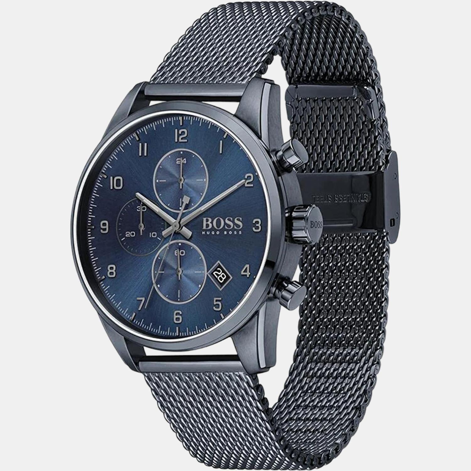 Male Blue Stainless Steel Chronograph Watch 1513836