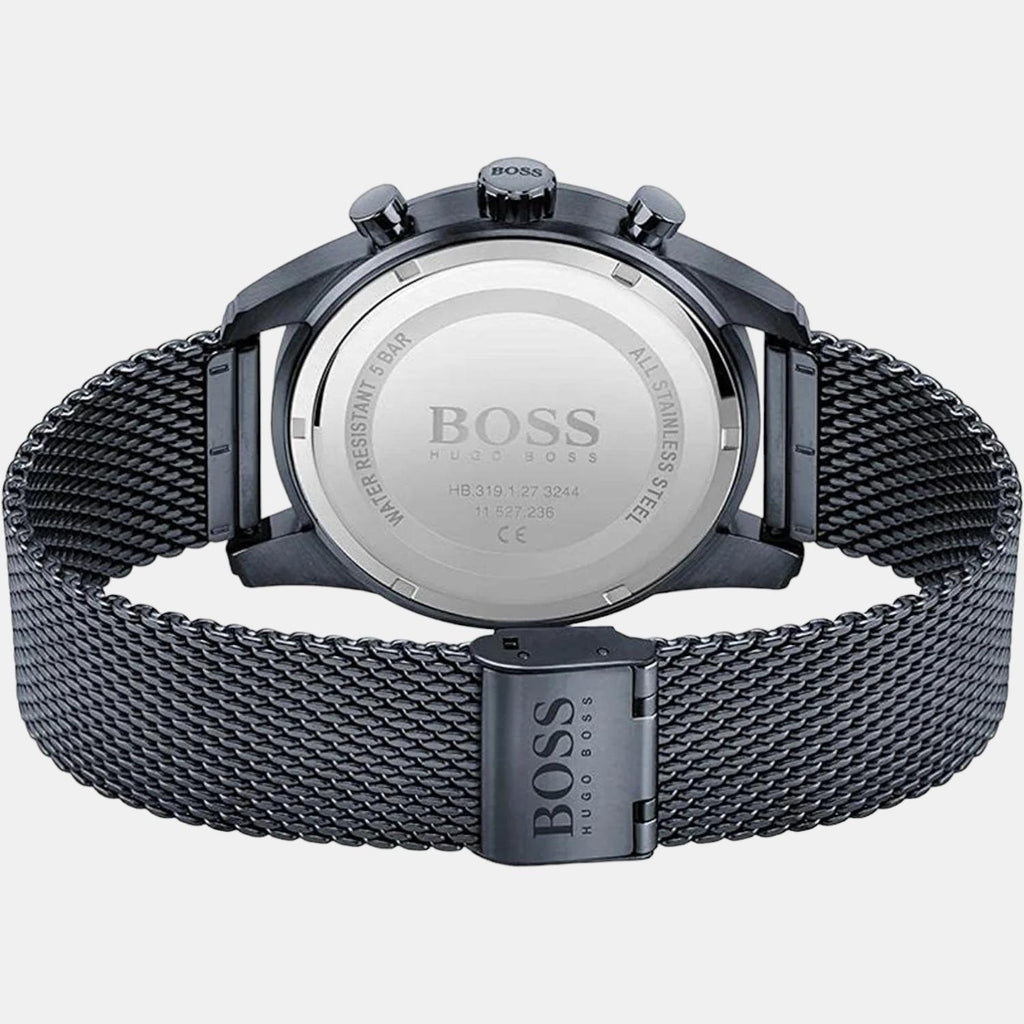 Boss Men Round Blue watch