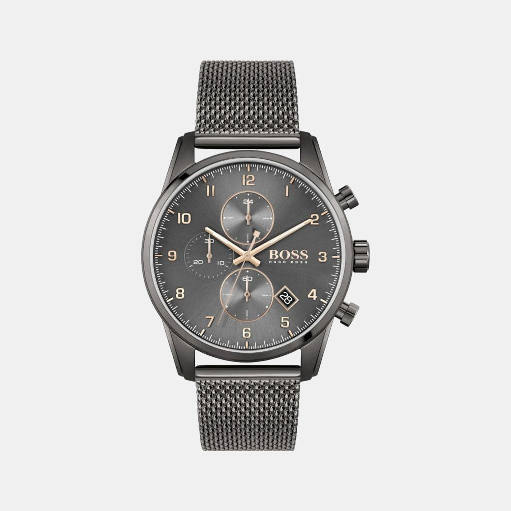 Boss Round Grey Chronograph watch