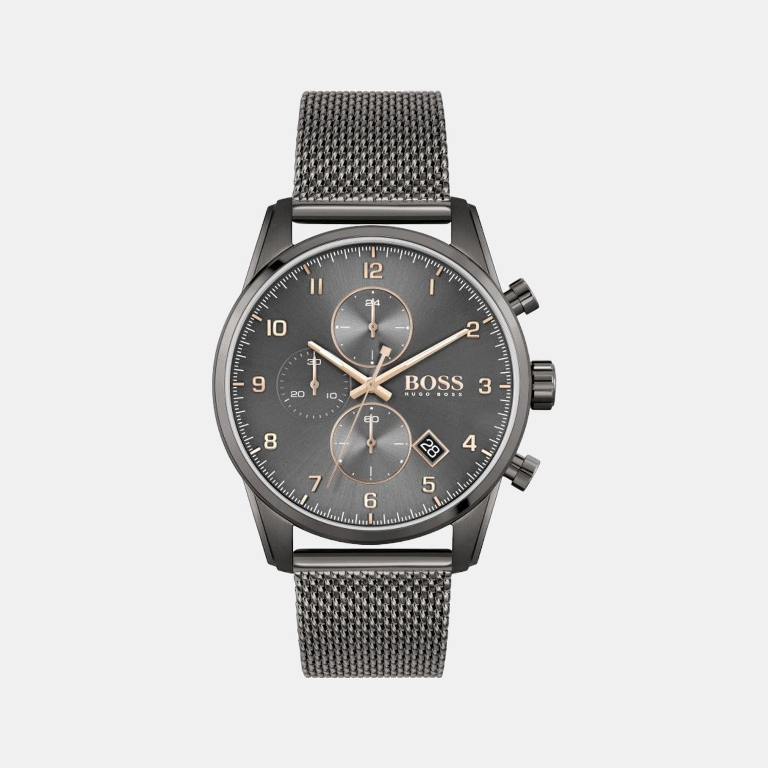 Boss Round Grey Chronograph watch