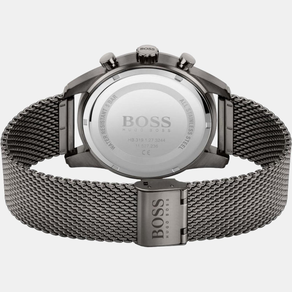 Boss Men Round Grey watch