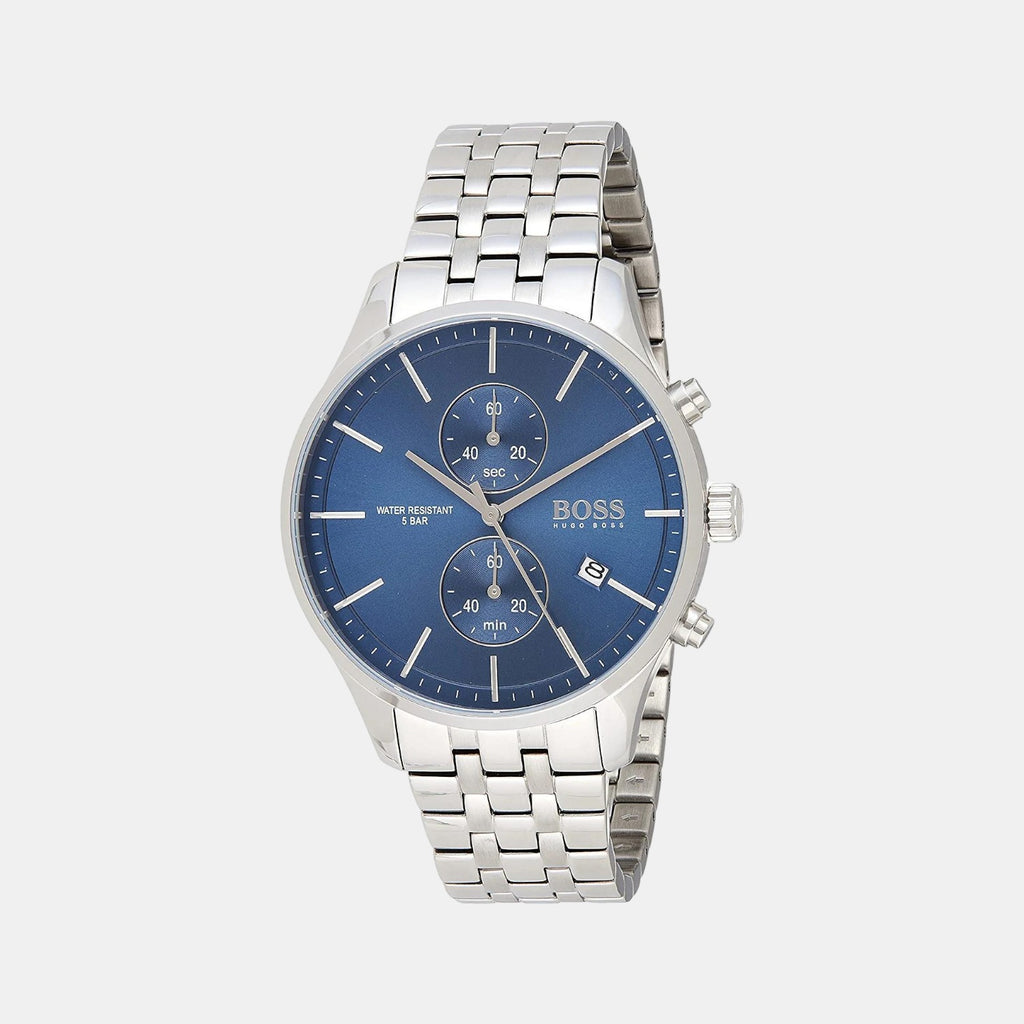Boss Round Blue Analog watch