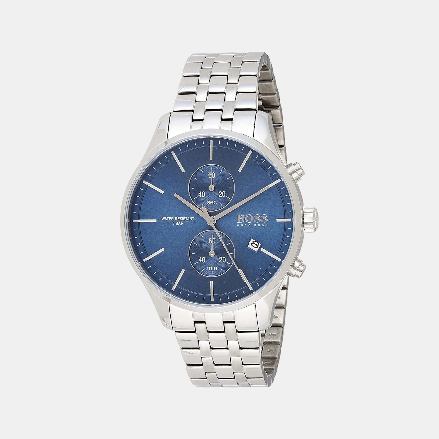 Boss Round Blue Analog watch