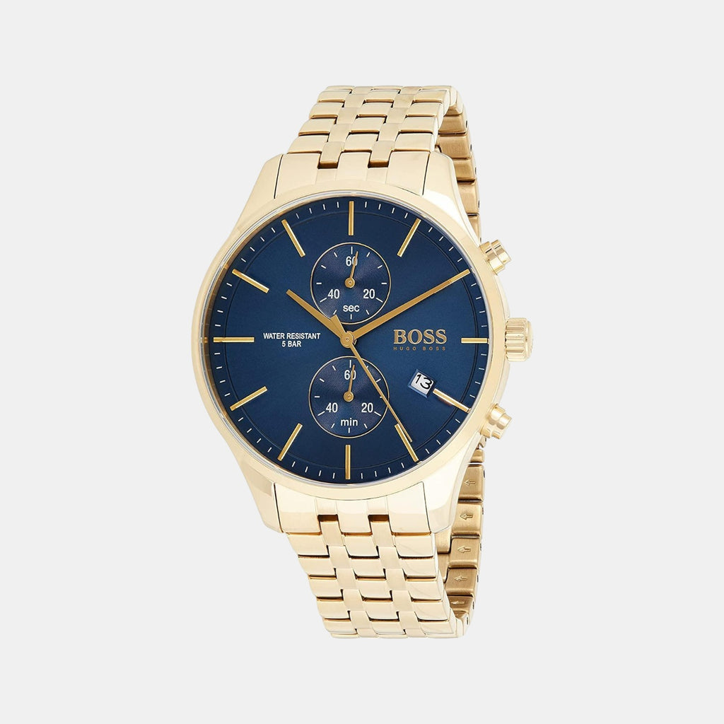 Boss Round Blue Chronograph watch