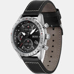 Boss Men Round Black watch