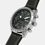 Boss Leather Black watch