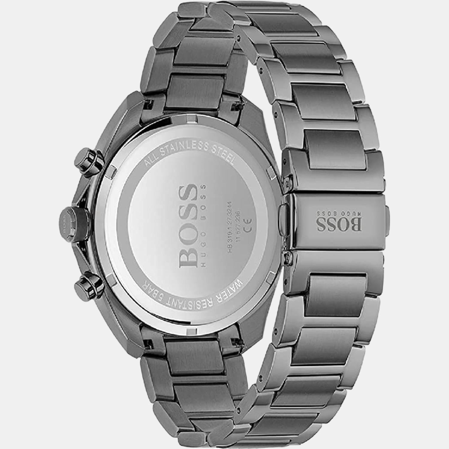 Boss Men Round Grey watch