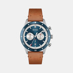 Boss Round Blue Chronograph watch