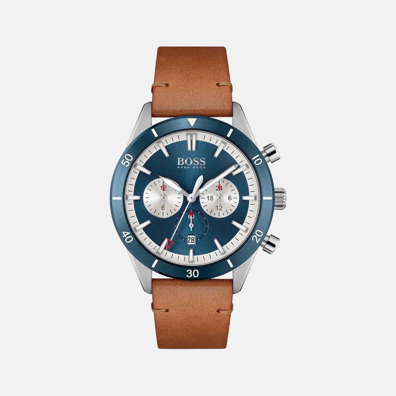 Boss Round Blue Chronograph watch