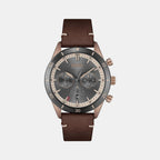 Boss Round Grey Analog watch