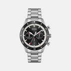 Boss Round Black Chronograph watch