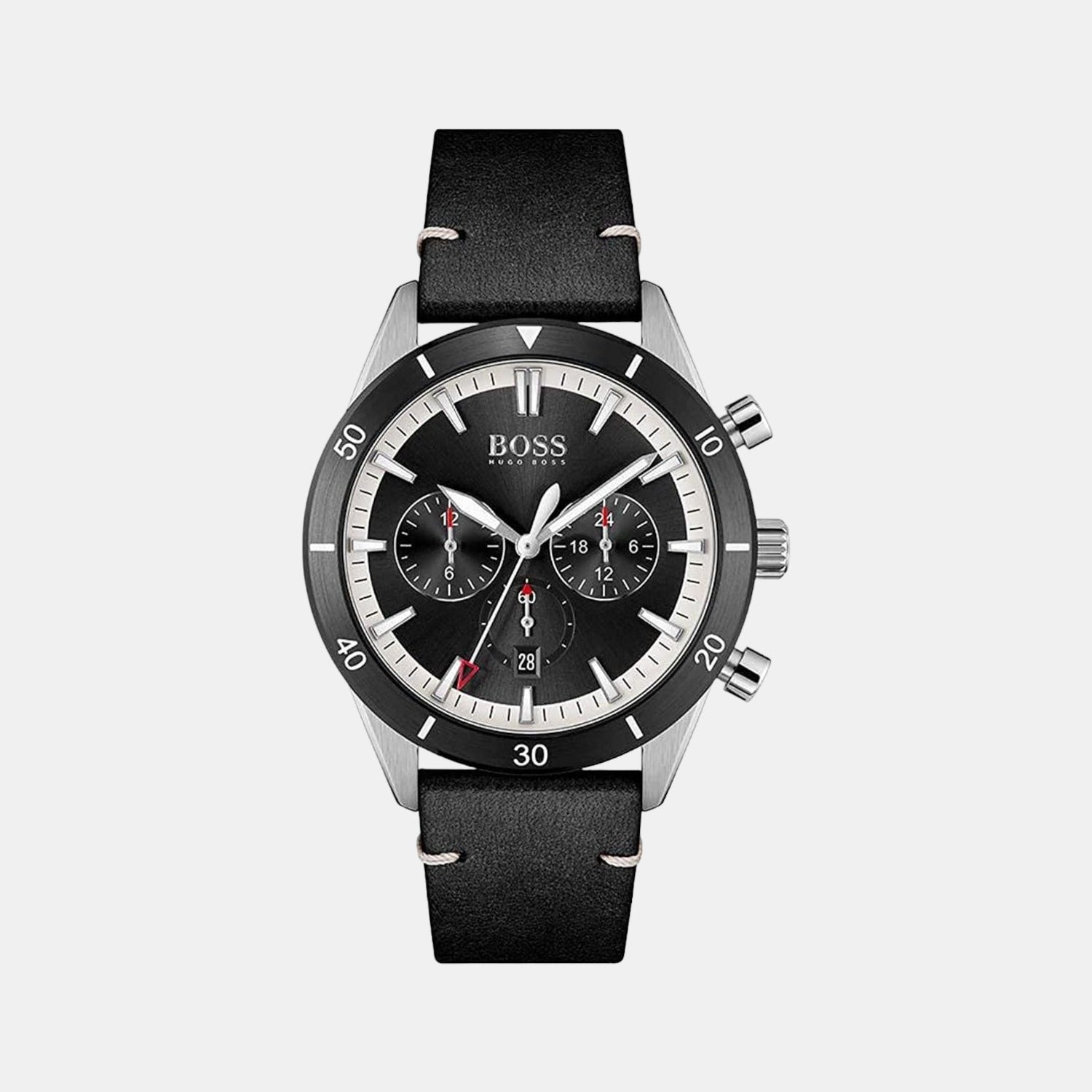 Hugo Boss Stunning Gold Navigator Black Chronograph S/Steel Men's Watc –  Watches of America