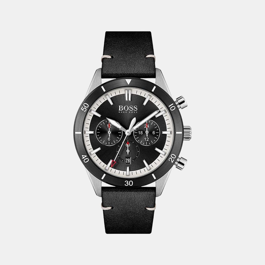 Boss Round Black Analog watch