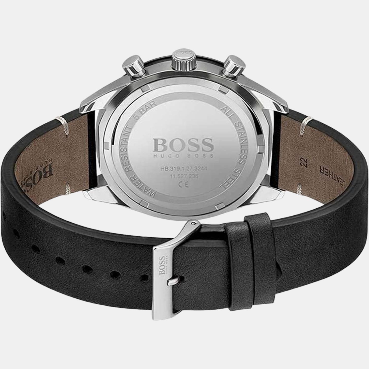 Boss Men Round Black watch