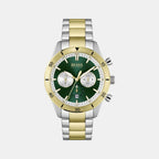 Boss Round Green Chronograph watch