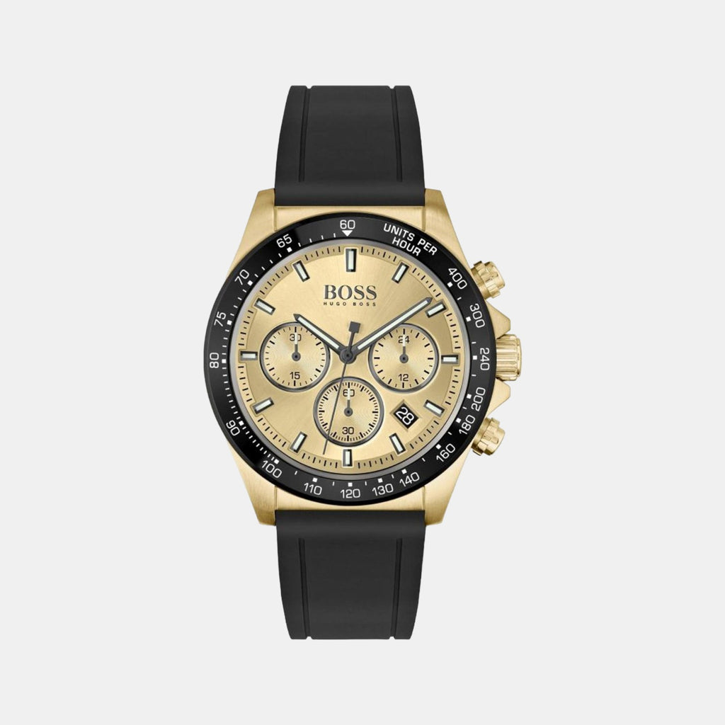 Boss Round Gold Chronograph watch