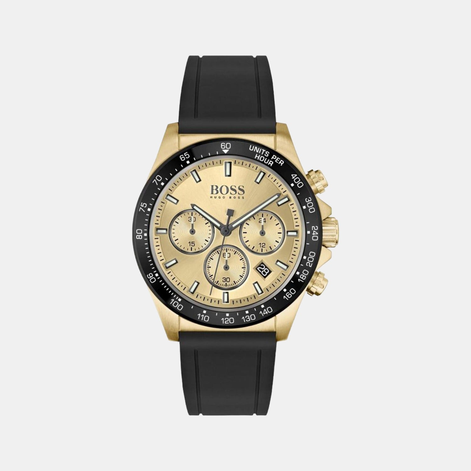 Boss Round Gold Chronograph watch