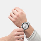 Boss Men Round White watch