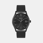 Boss Round Black Analog watch