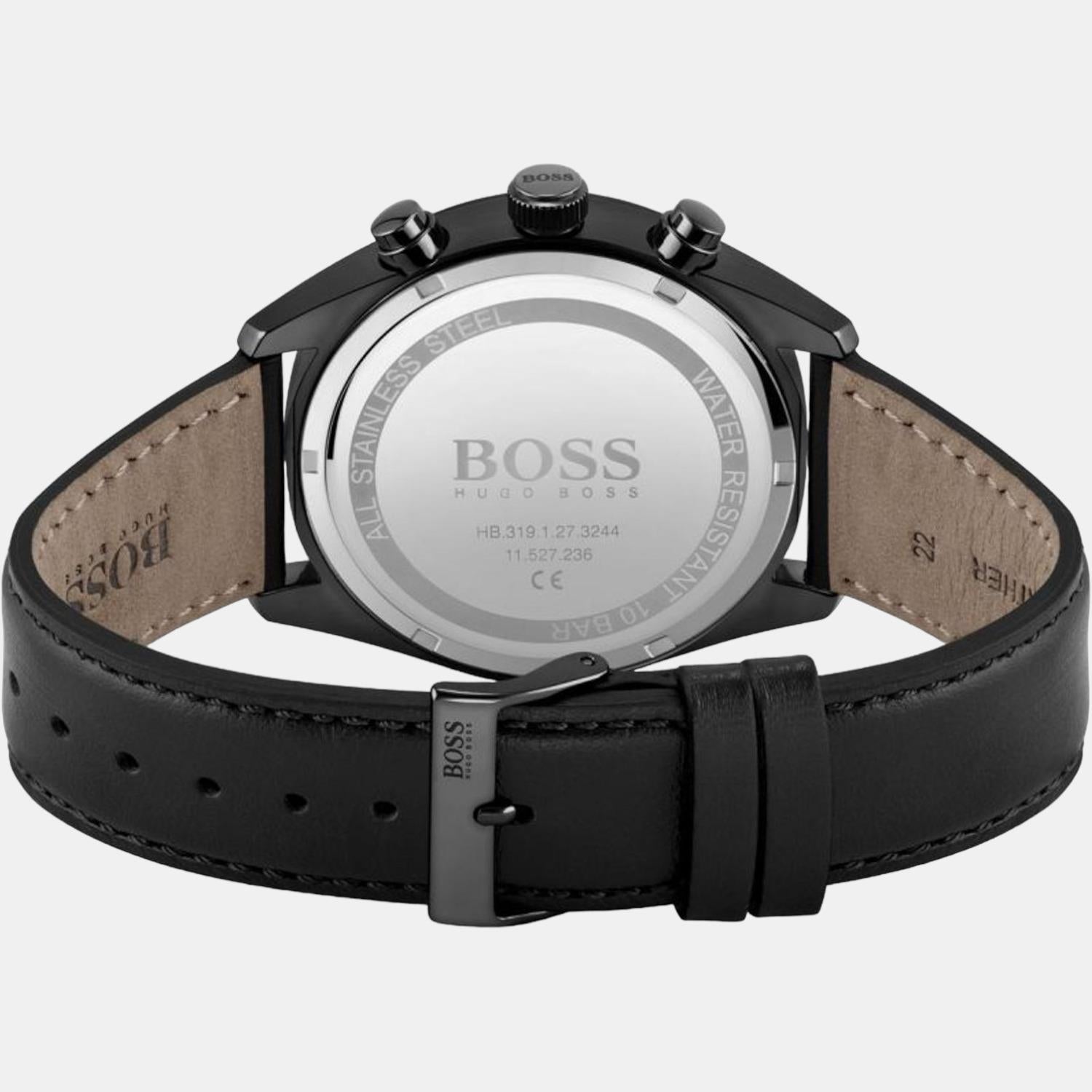 Boss Men Round Black watch