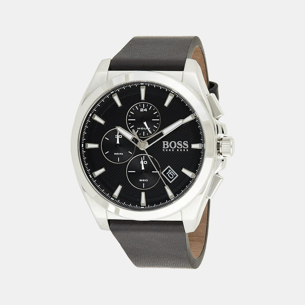 Boss Round Black Chronograph watch
