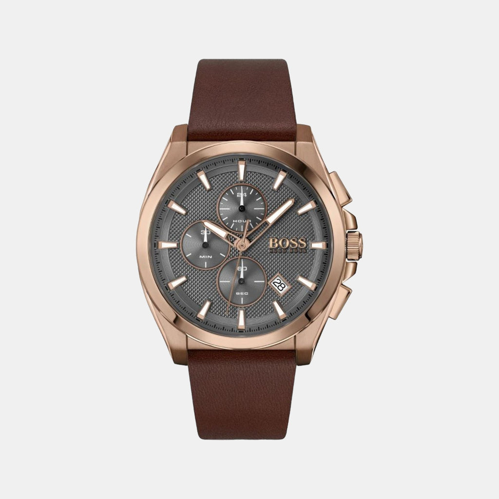 Boss Round Grey Chronograph watch