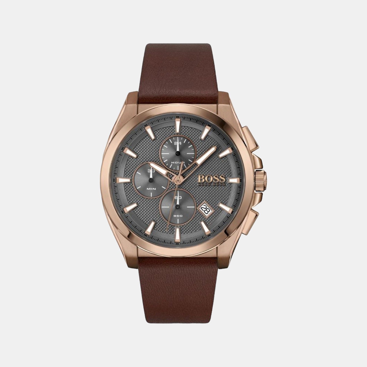 Boss Round Grey Chronograph watch